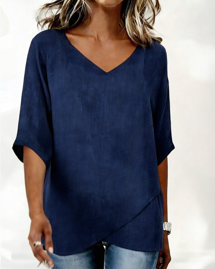 Donna | Irregular Scollo a V Top