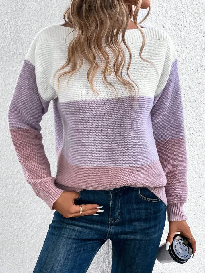 Iris | Three-Colour Patchwork Maglione