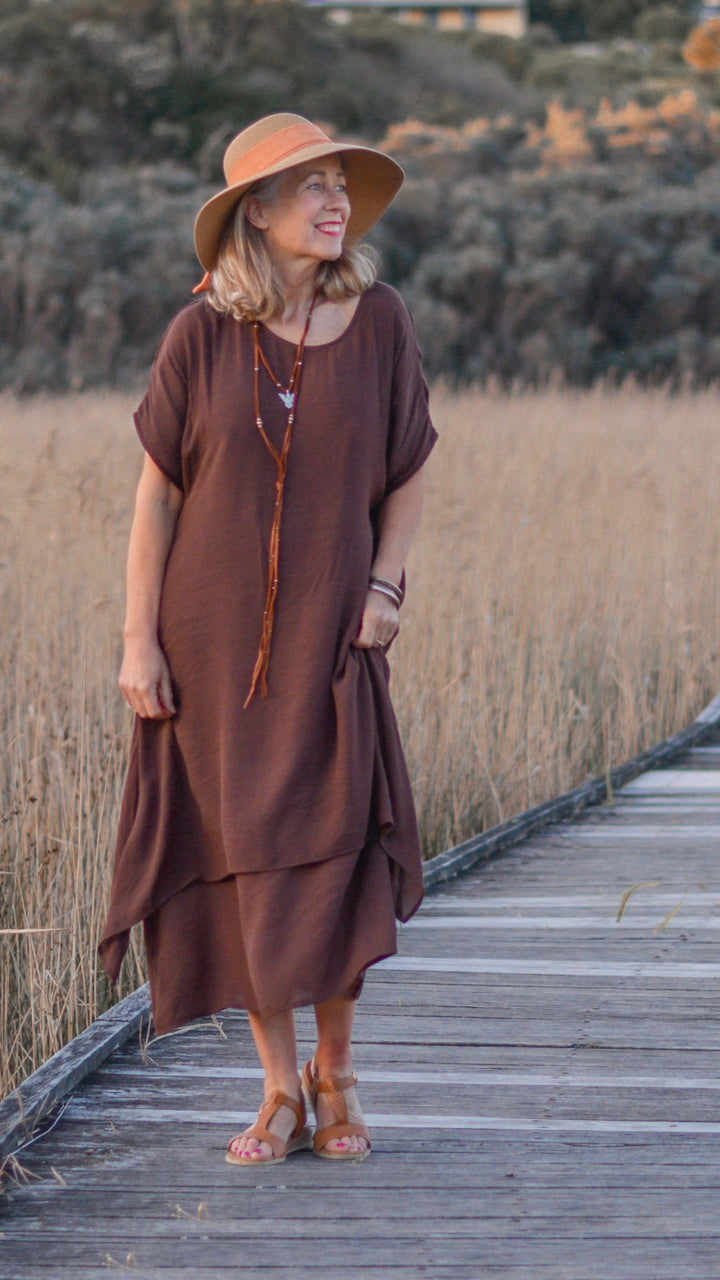 Lavinia | Maxi Abito Cioccolato