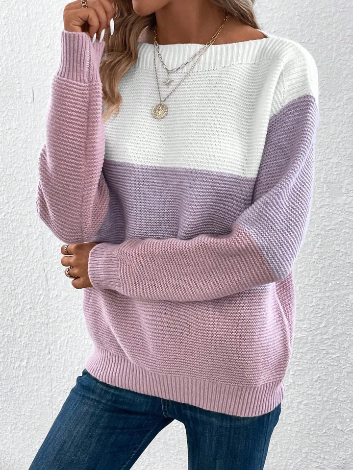 Iris | Three-Colour Patchwork Maglione