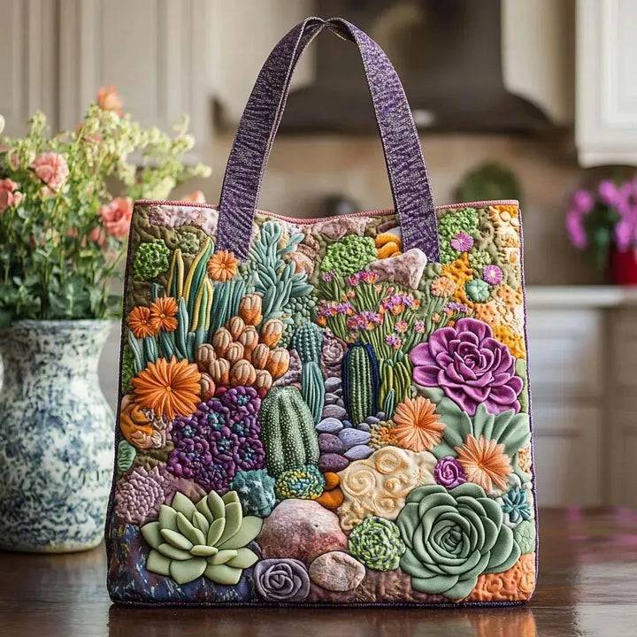 Artisanal Borsa - Succulent Garden
