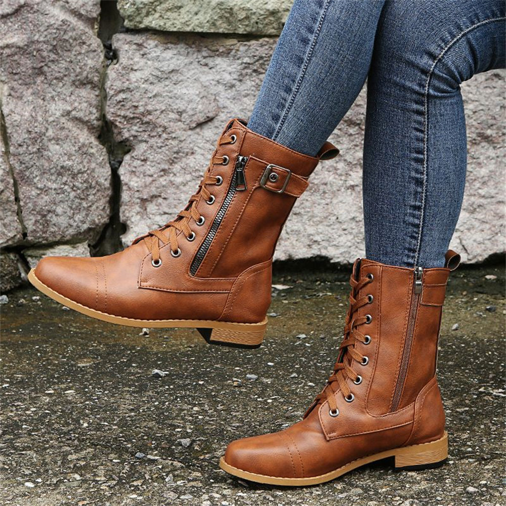 Dana | Toe Side Zipper Orthopedic Stivali