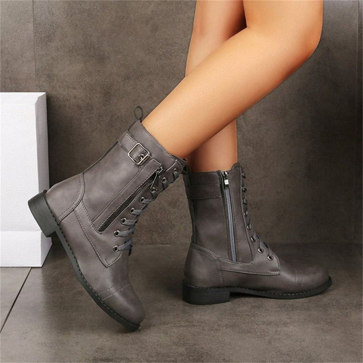 Dana | Toe Side Zipper Orthopedic Stivali