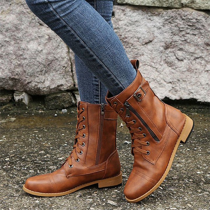 Dana | Toe Side Zipper Orthopedic Stivali