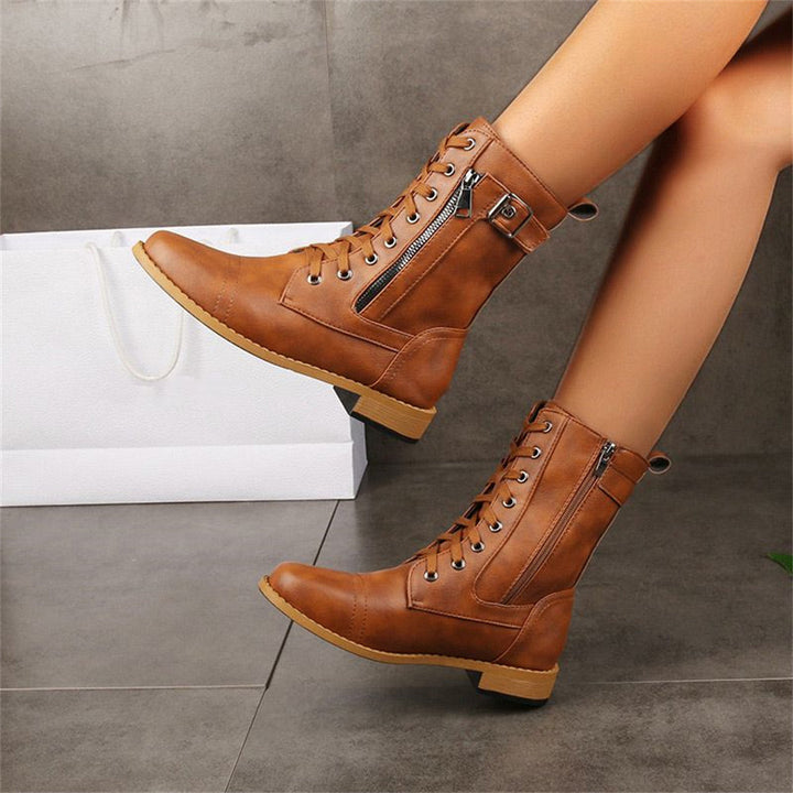 Dana | Toe Side Zipper Orthopedic Stivali