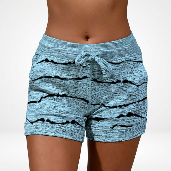 Marlo | Easy Stampato Drawstring Shorts with Pockets