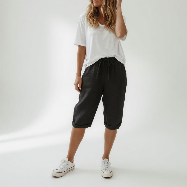 Kasey | Classico Cotone Bermuda Shorts for Women