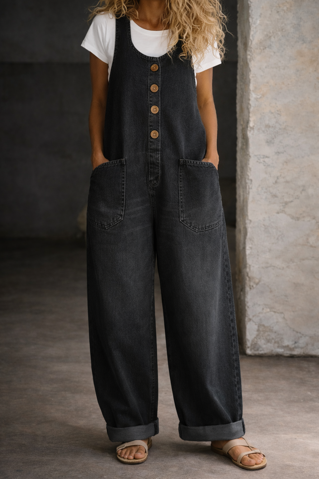 Bethany | Salopette in Denim Vintage