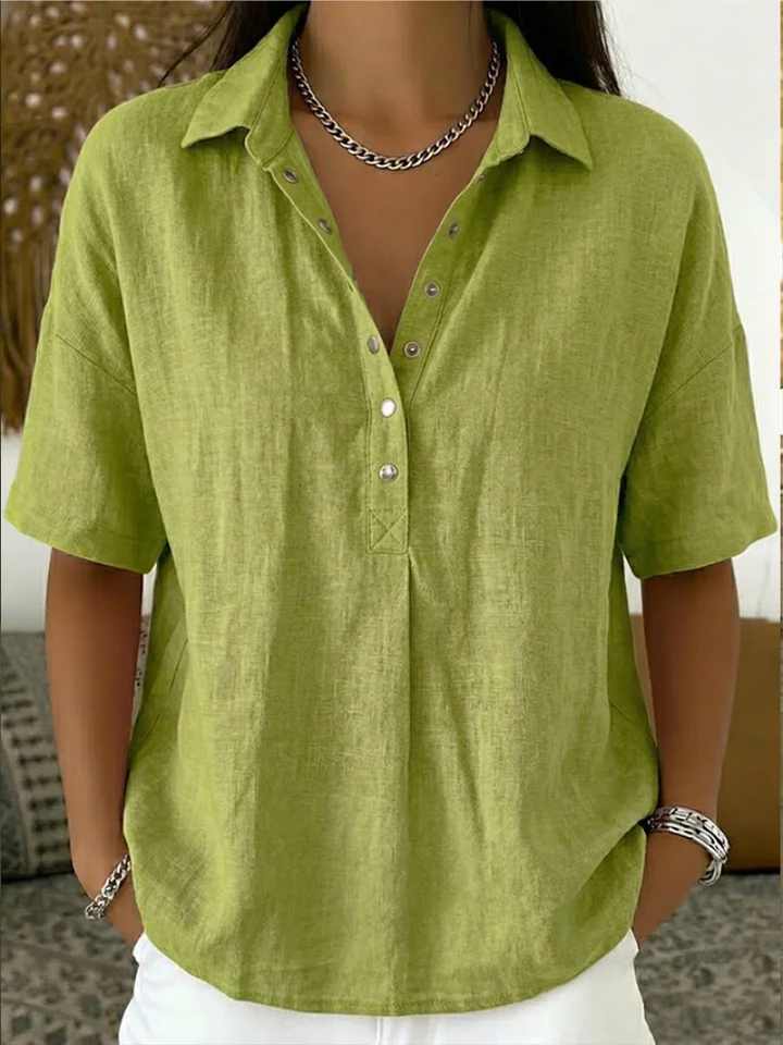 Bea | Collared Button Camicetta