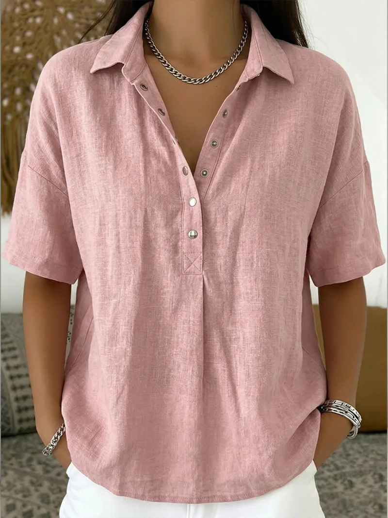 Bea | Collared Button Camicetta