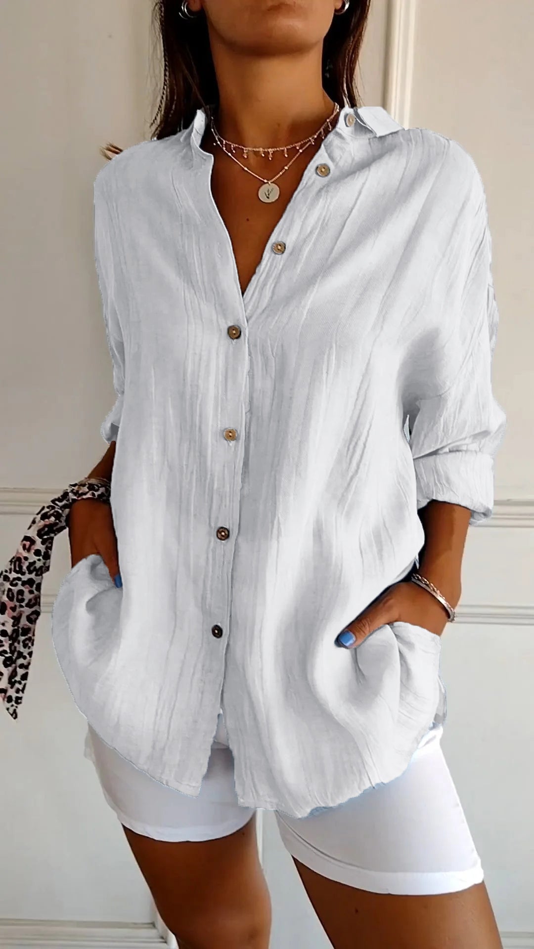 Hazel | Pleated Flowing Camicetta