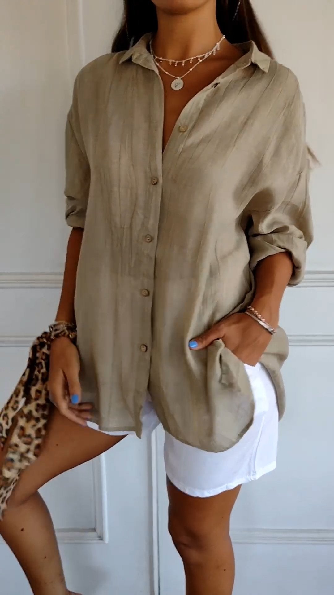Hazel | Pleated Flowing Camicetta
