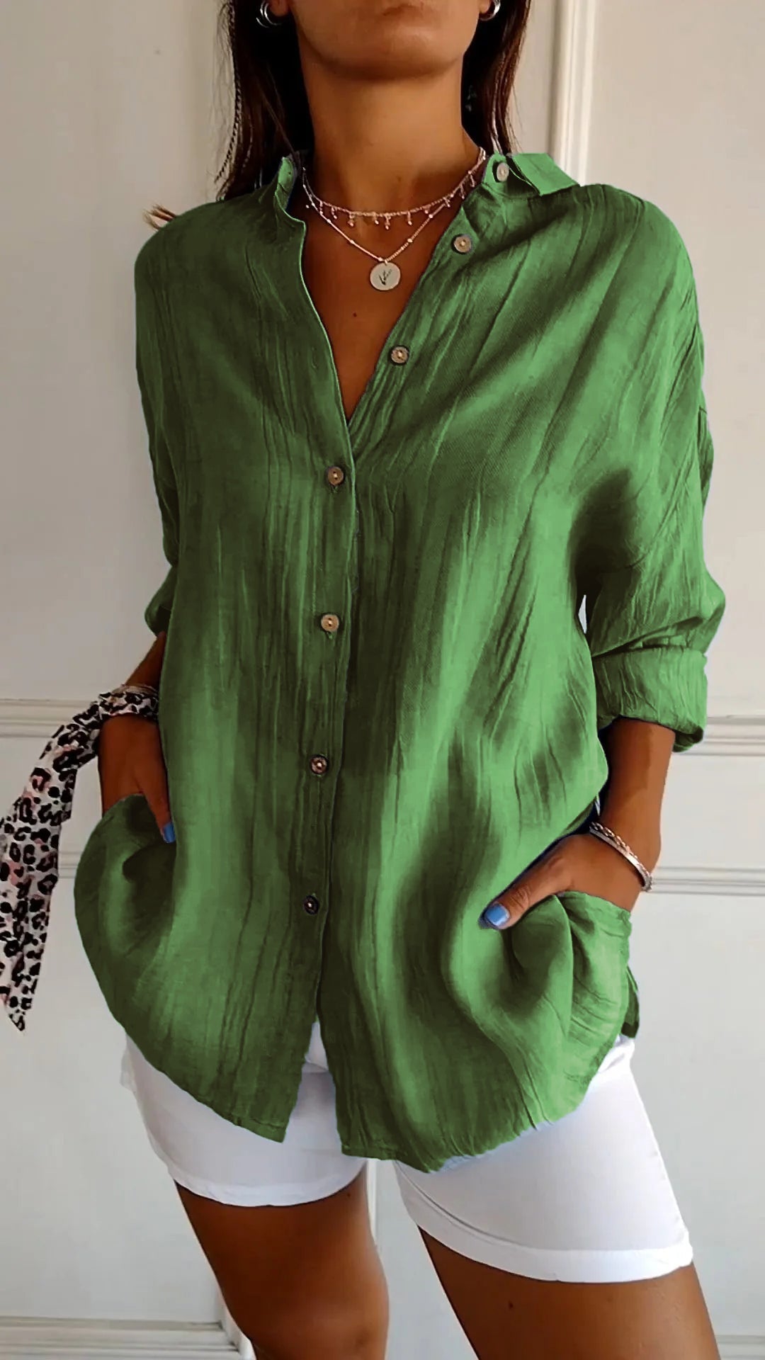 Hazel | Pleated Flowing Camicetta