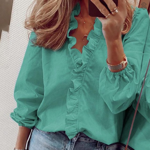 Kira | Ruffle Collar Camicetta