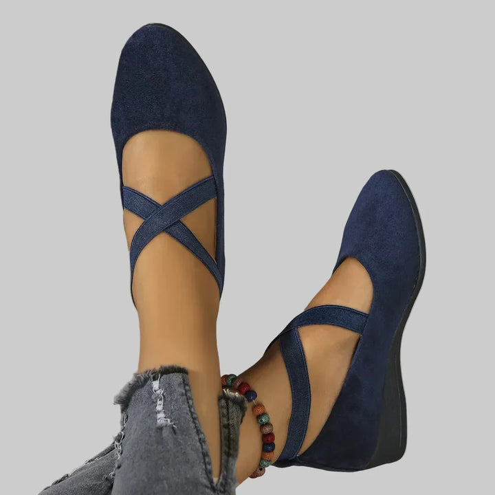 Wisteria | Blu Wedge Orthopedic Scarpe
