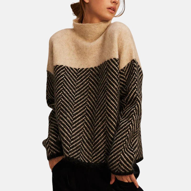 Eva | Structured Two-Tone Maglia Maglione