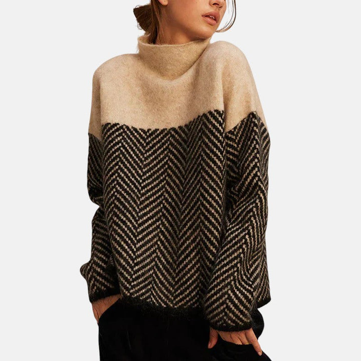 Eva | Structured Two-Tone Maglia Maglione