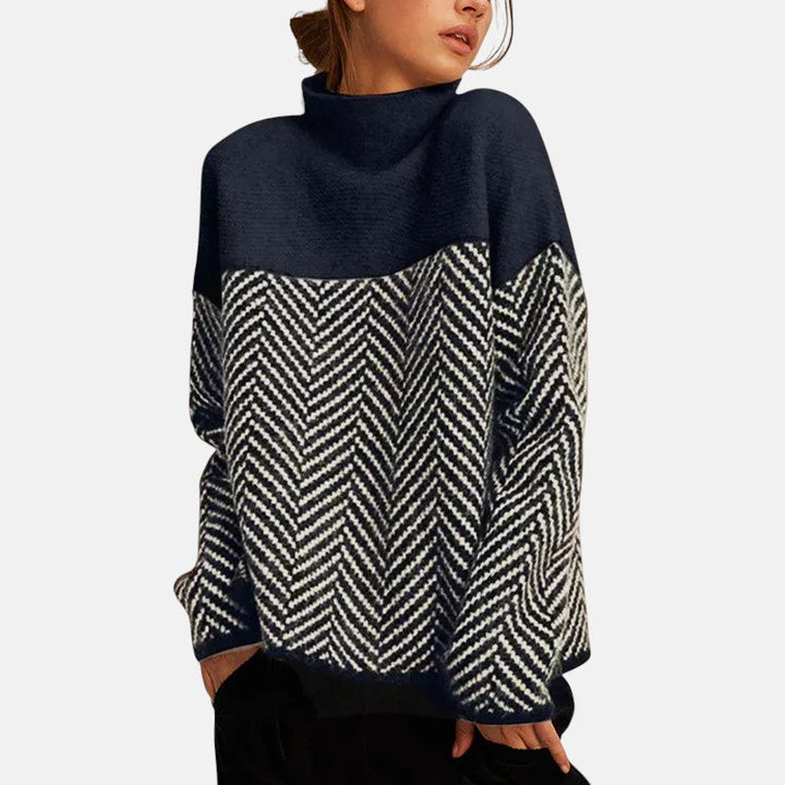 Eva | Structured Two-Tone Maglia Maglione