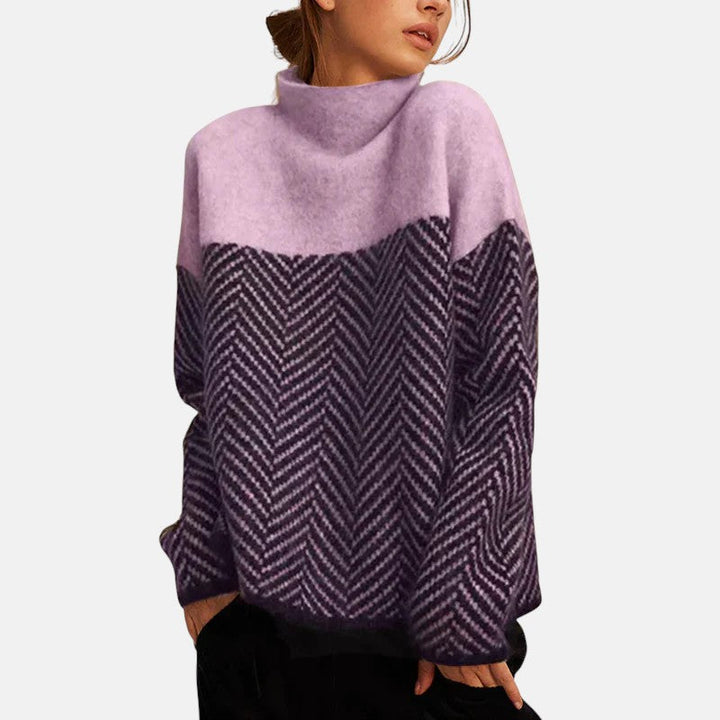 Eva | Structured Two-Tone Maglia Maglione