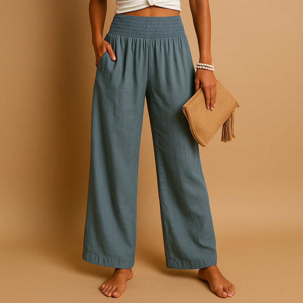 Blythe | Pantaloni Ampi con Vita Elastica