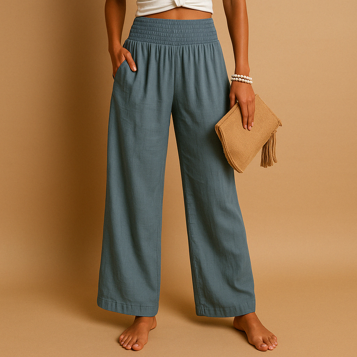 Blythe | Pantaloni Ampi con Vita Elastica