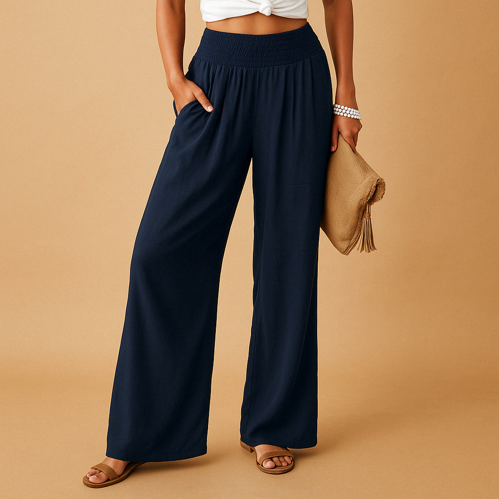 Blythe | Pantaloni Ampi con Vita Elastica