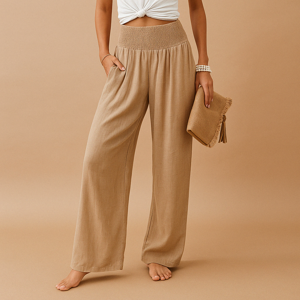 Blythe | Pantaloni Ampi con Vita Elastica