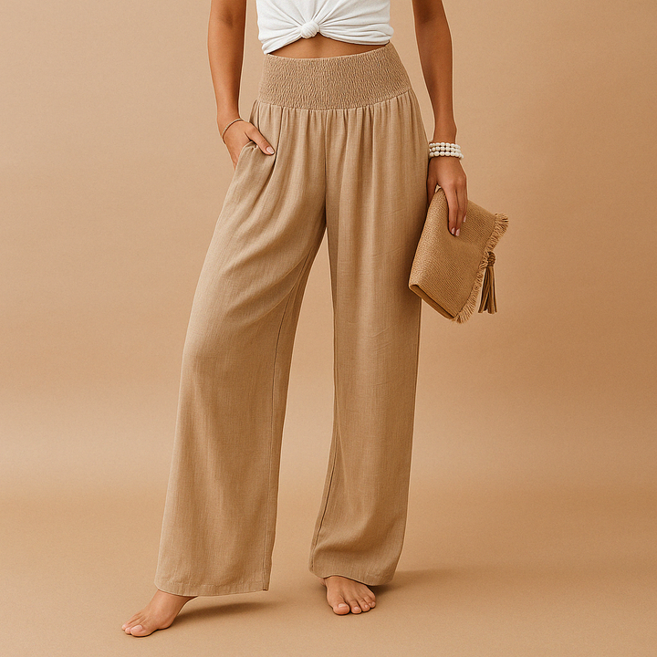Blythe | Pantaloni Ampi con Vita Elastica