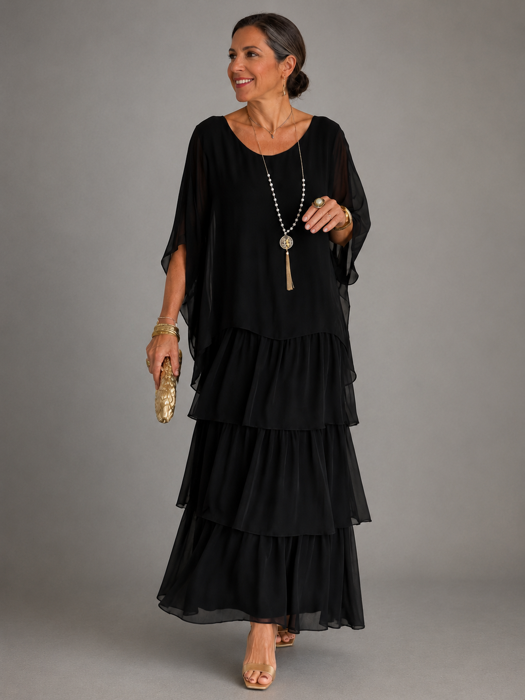 Lara | Elegante Flowing Maxi Abito