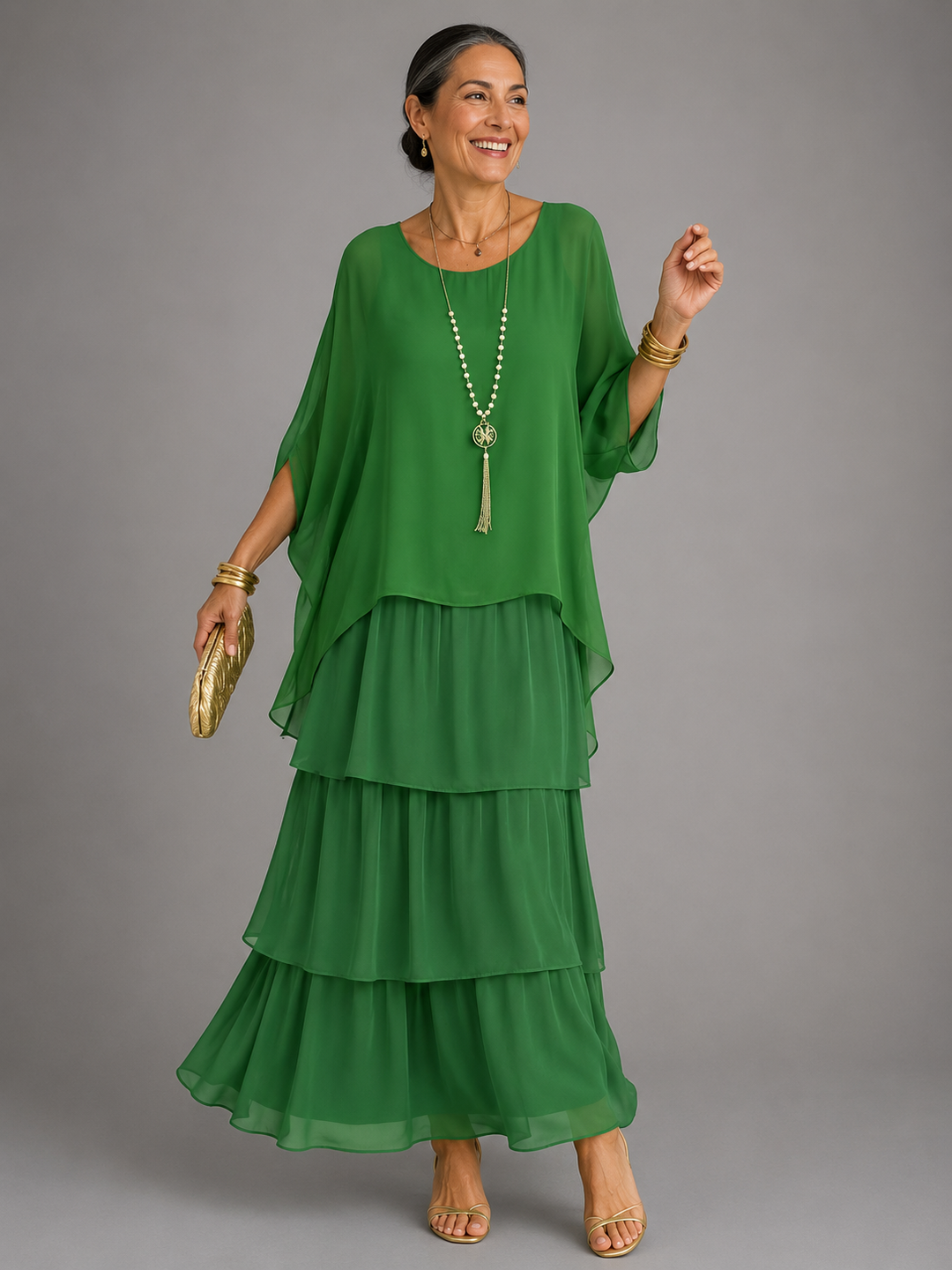 Lara | Elegante Flowing Maxi Abito