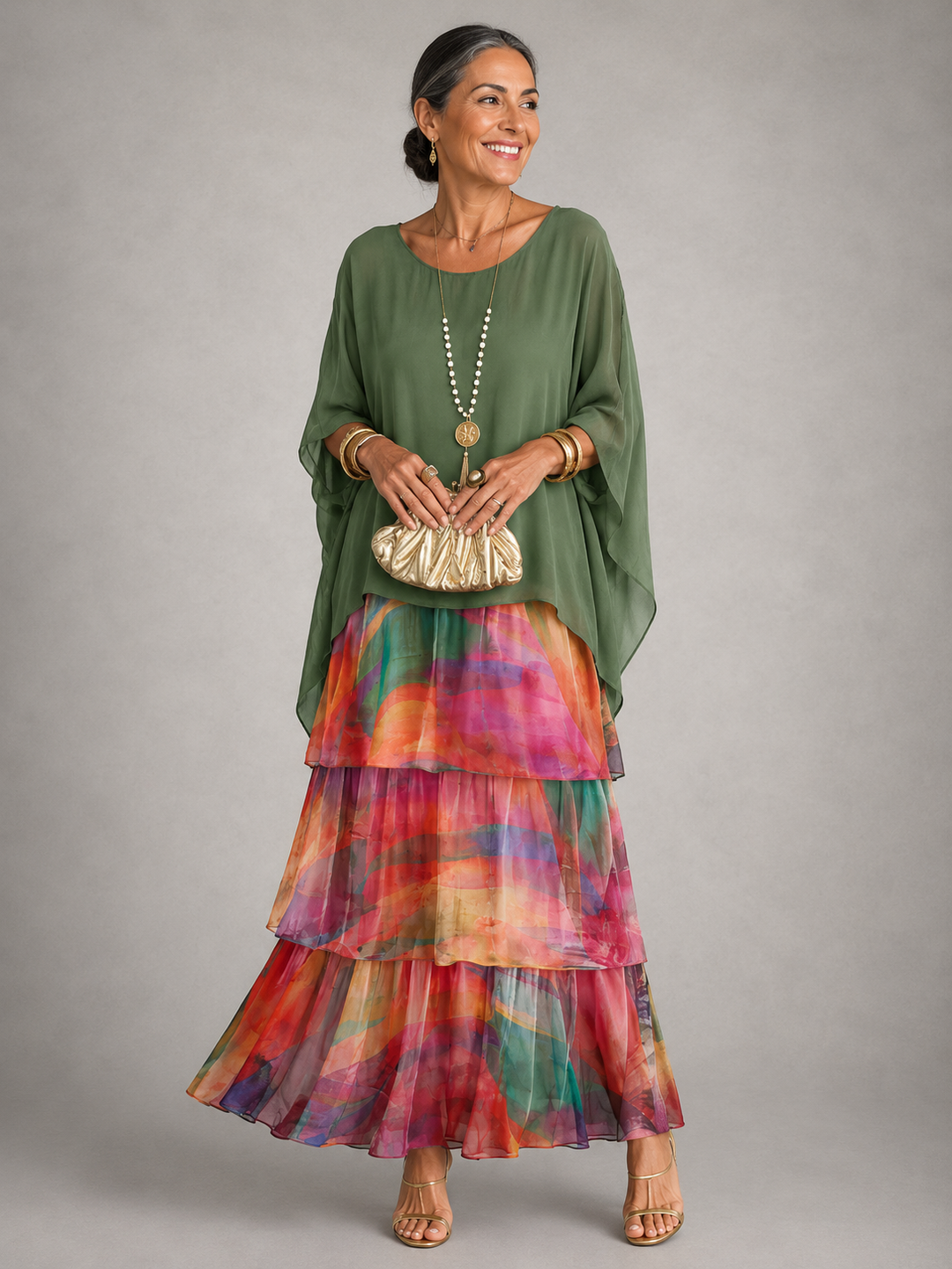 Lara | Elegante Flowing Maxi Abito