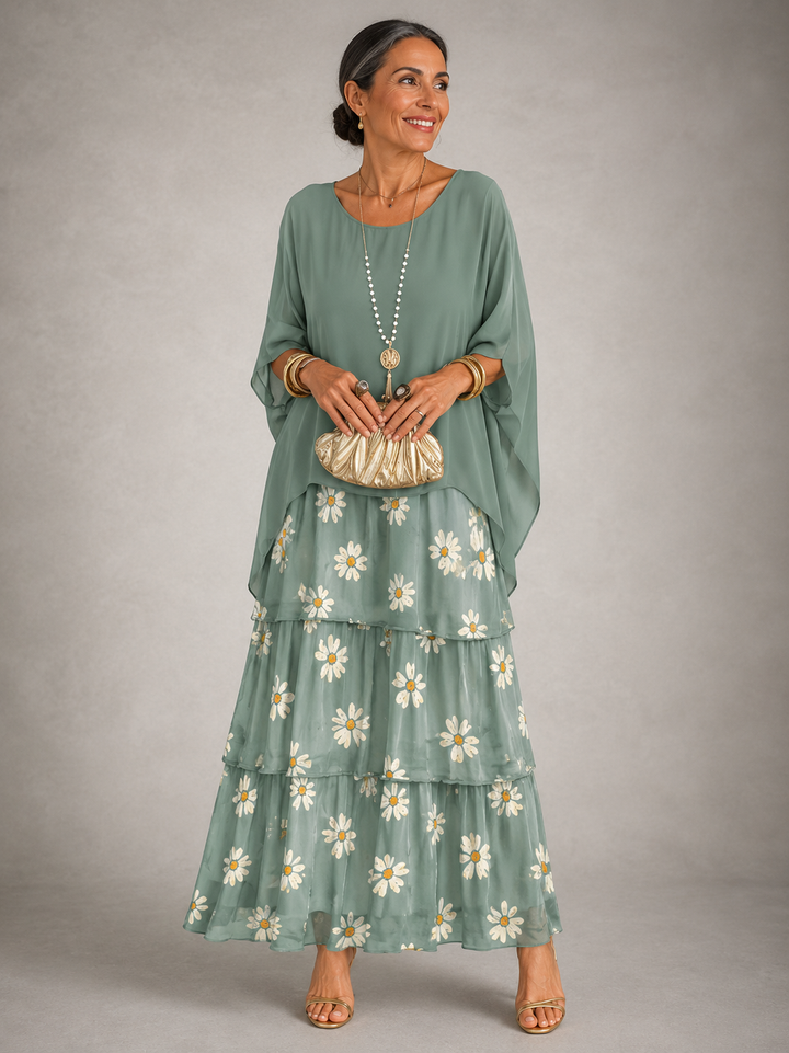 Lara | Elegante Flowing Maxi Abito
