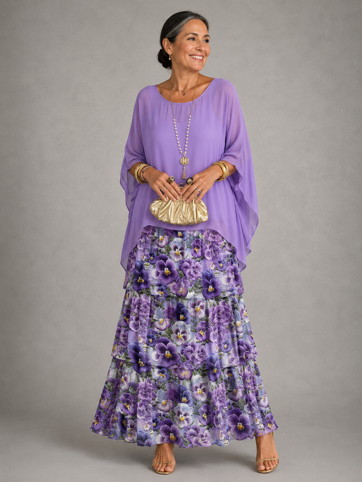 Lara | Elegante Flowing Maxi Abito