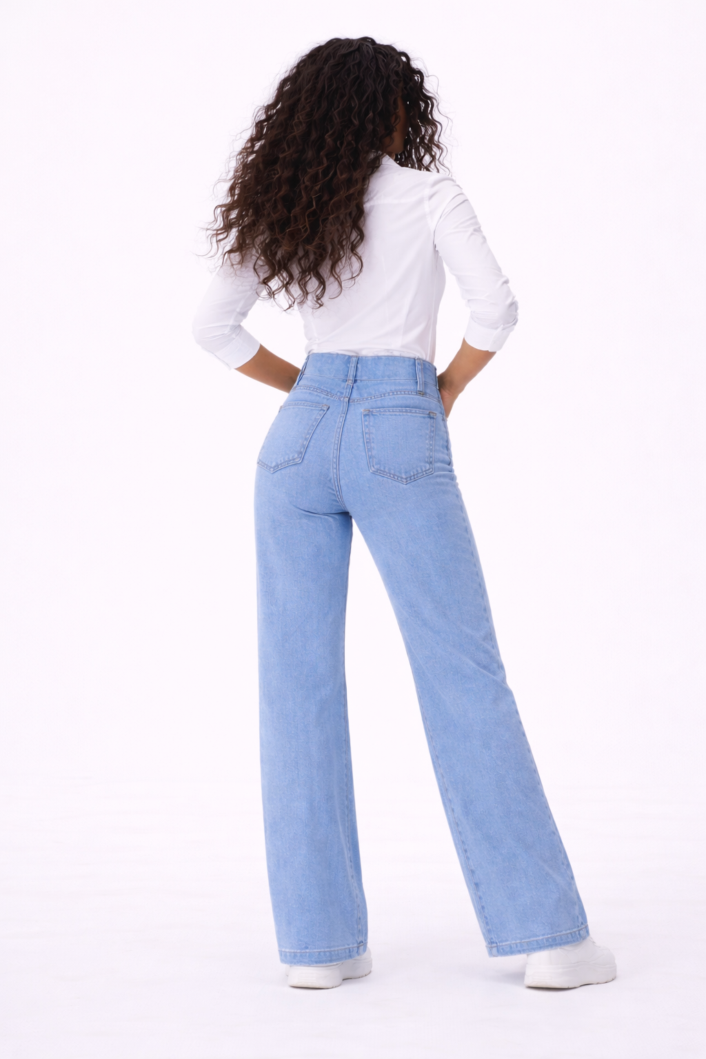 Amara | Jeans a Zampa Vita Alta Elastica