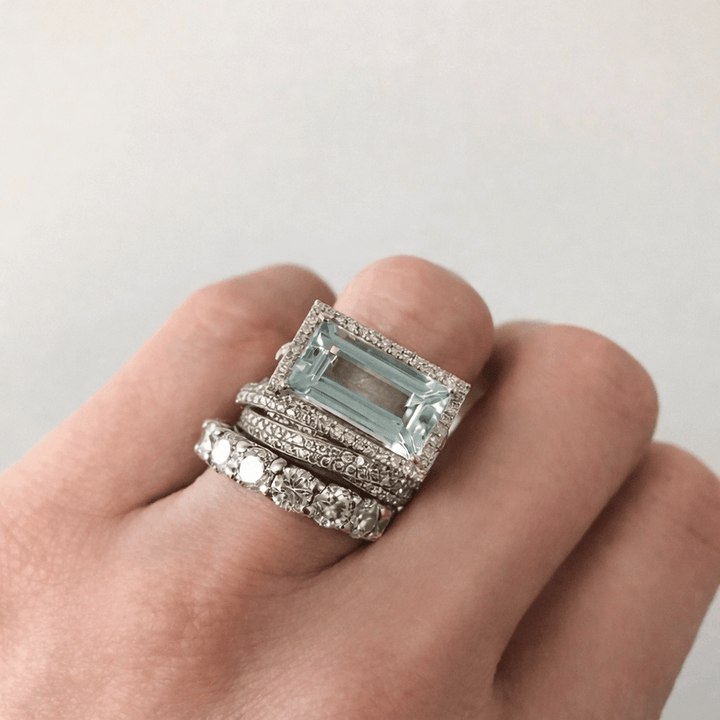 Thora | Vintage Argento Stackable Anello Completo