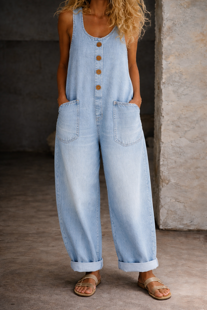 Sadie | Salopette in Denim Vintage