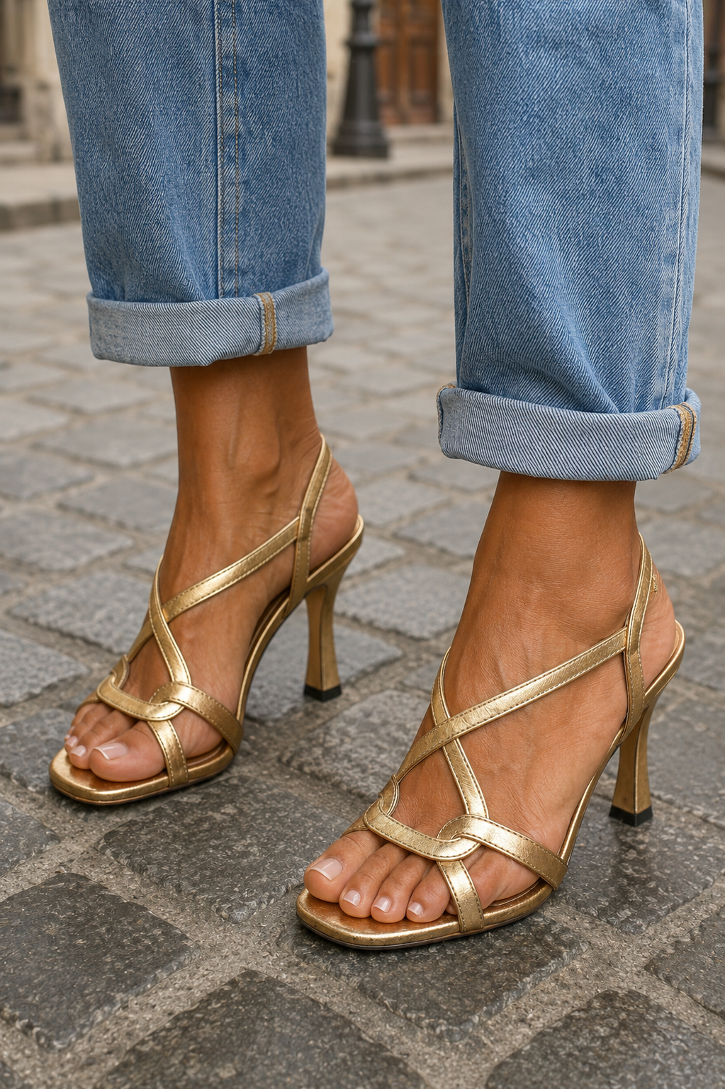 Nellie | Semplice Oro Estate Sandali