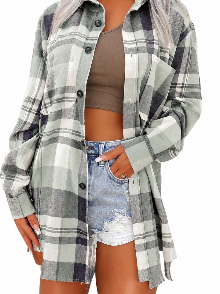 Bronte | Manica Lunga Gingham Camicia