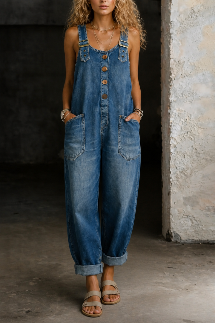 Moxelle | Tuta Salopette in Denim