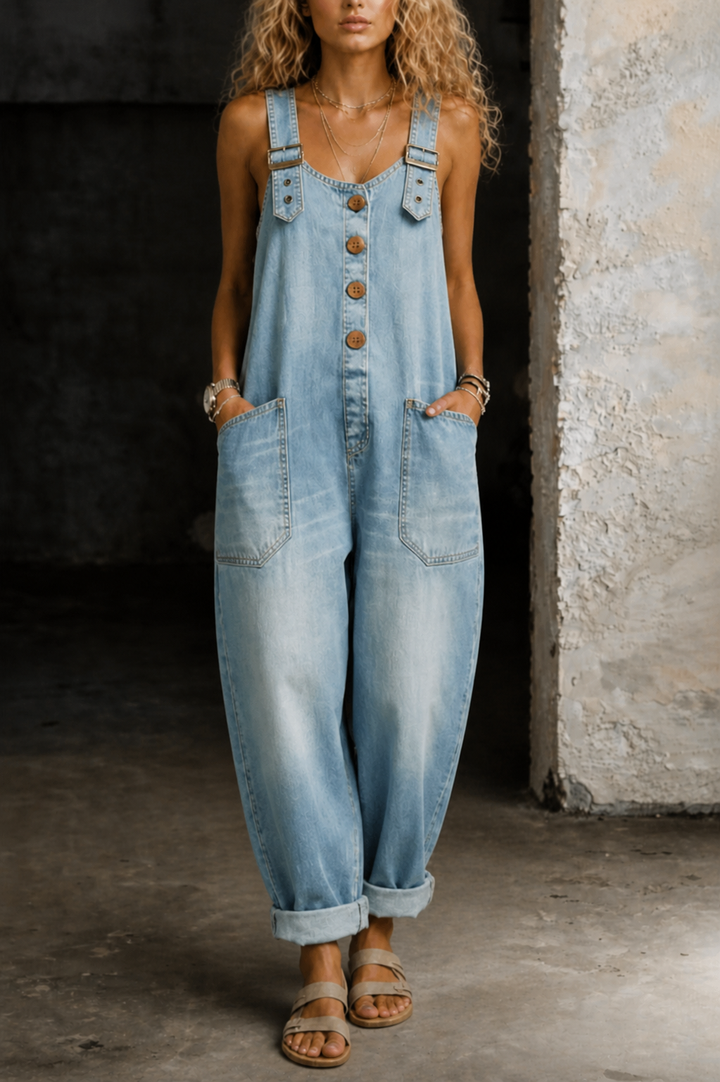 Moxelle | Tuta Salopette in Denim
