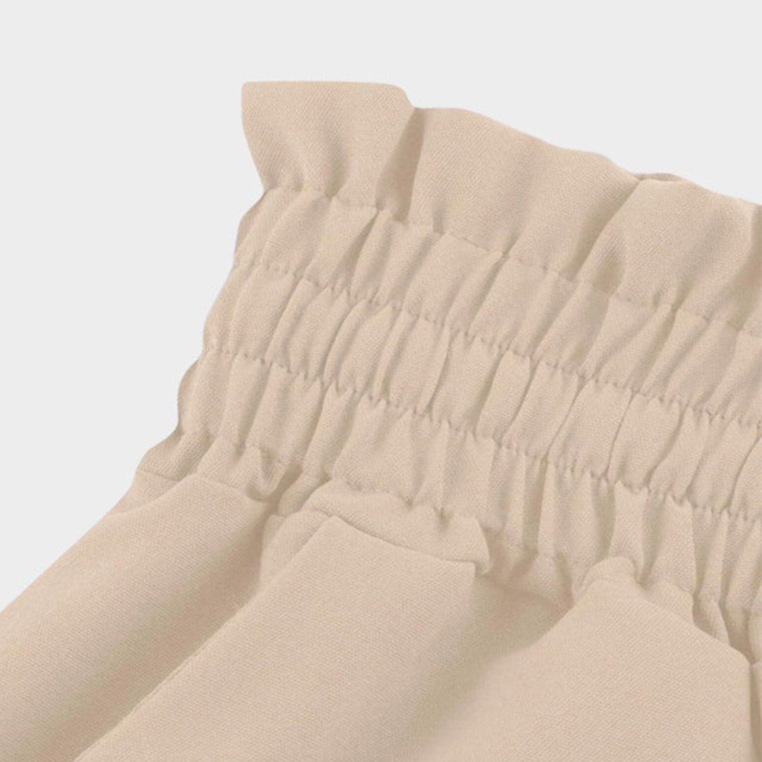 Mairi | Flowing Shirred Waist Palazzo Pantaloni