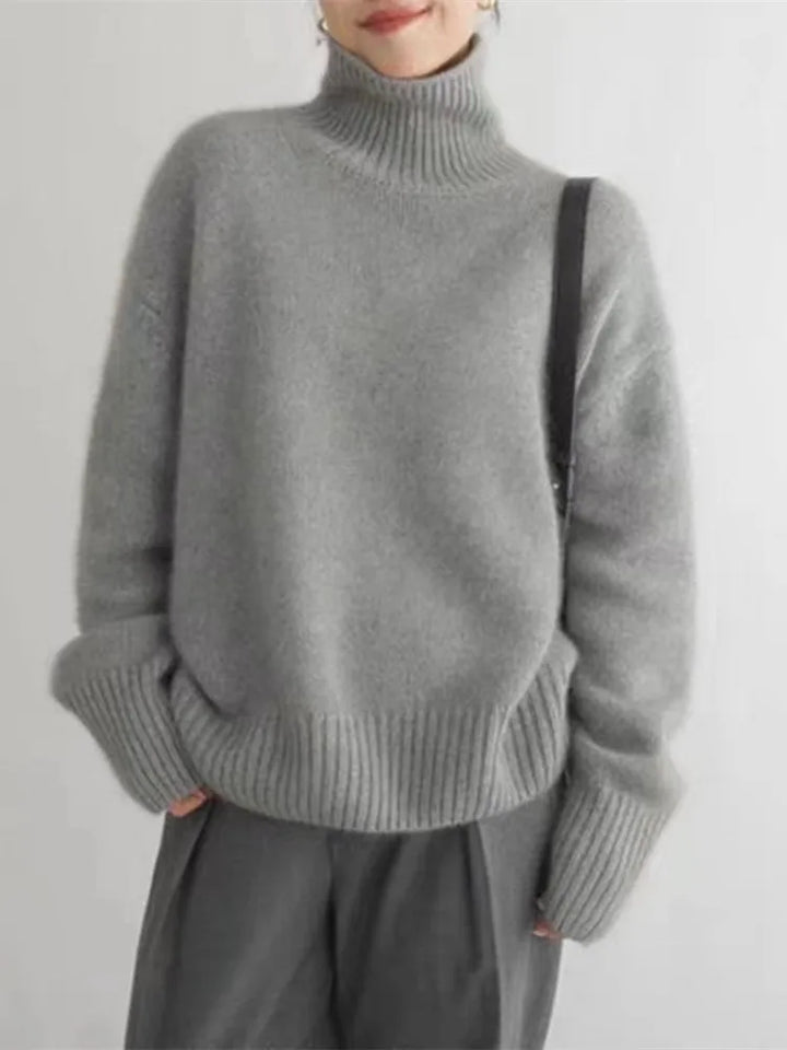 Isabella | High Collar Cashmere Jumper