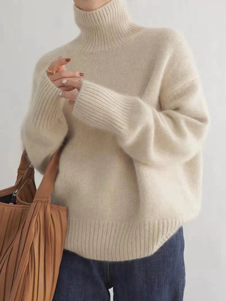 Isabella | High Collar Cashmere Jumper
