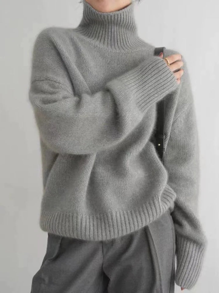 Isabella | High Collar Cashmere Jumper