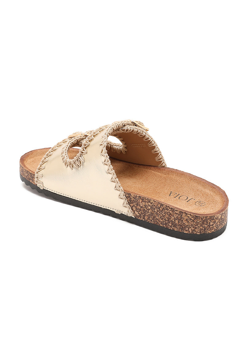 Tindra | Oro Wedge Sandalo
