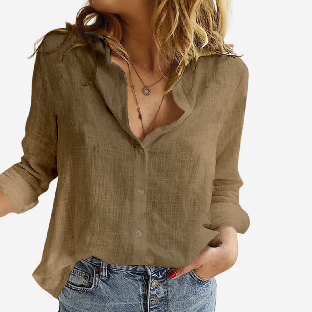 Della | Airy Vintage Collar Camicetta