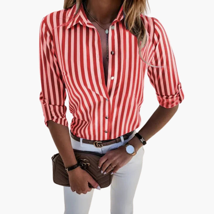 Sable | Vertical Stripe Camicetta
