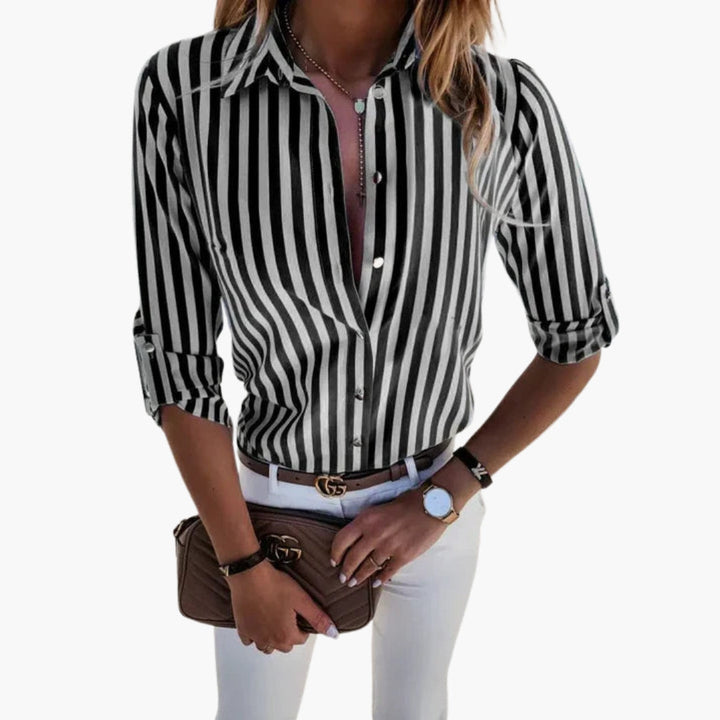 Sable | Vertical Stripe Camicetta