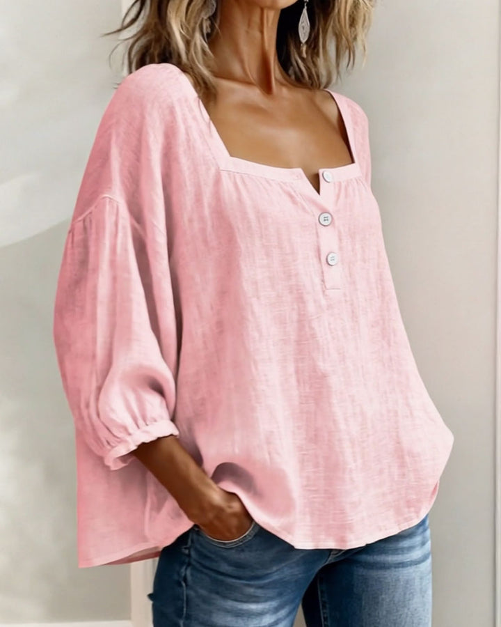 Uma | Square-Neck Manica a Palloncino Camicetta