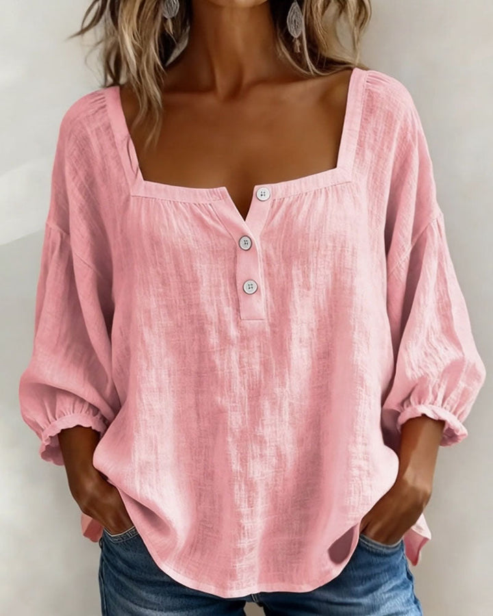 Uma | Square-Neck Manica a Palloncino Camicetta